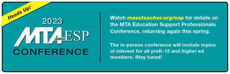 Advertisement for the 2023 MTA ESP Conference