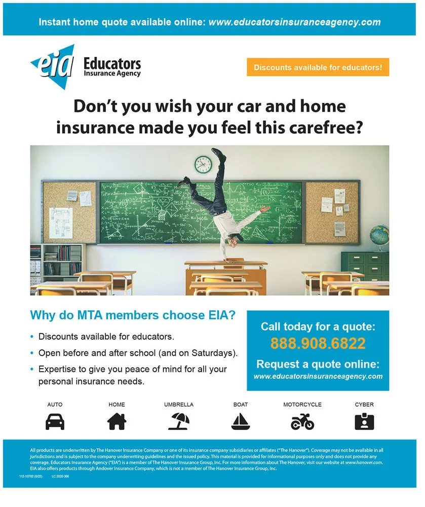 educators insurance agency advertisement