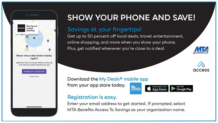 show your phone and save ad