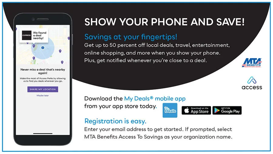 show your phone and save!