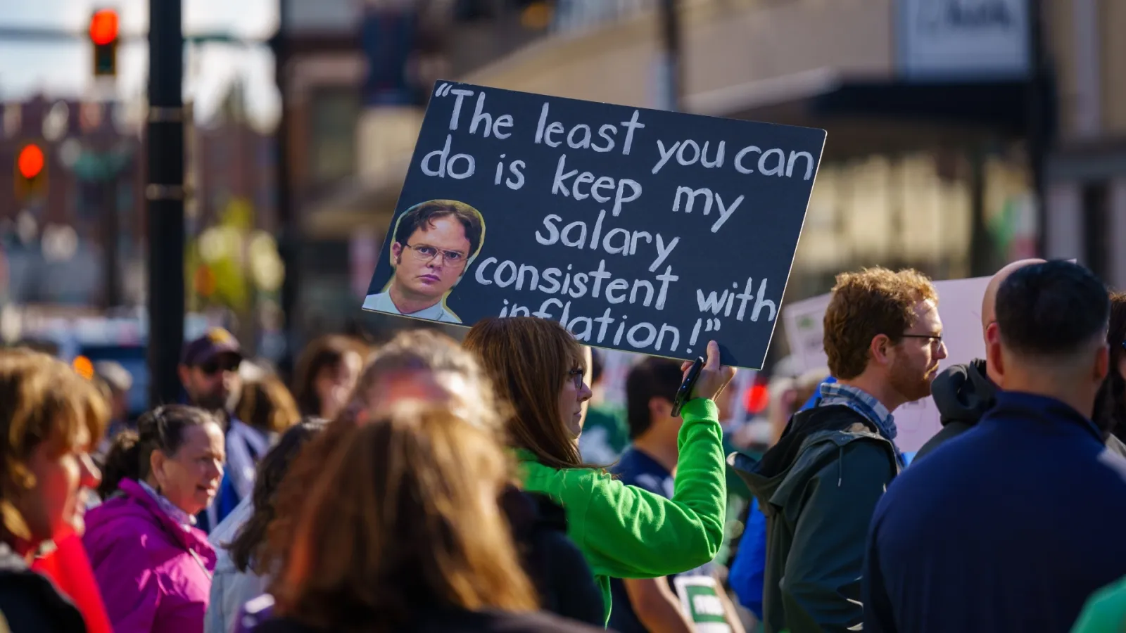 Rally for better pay