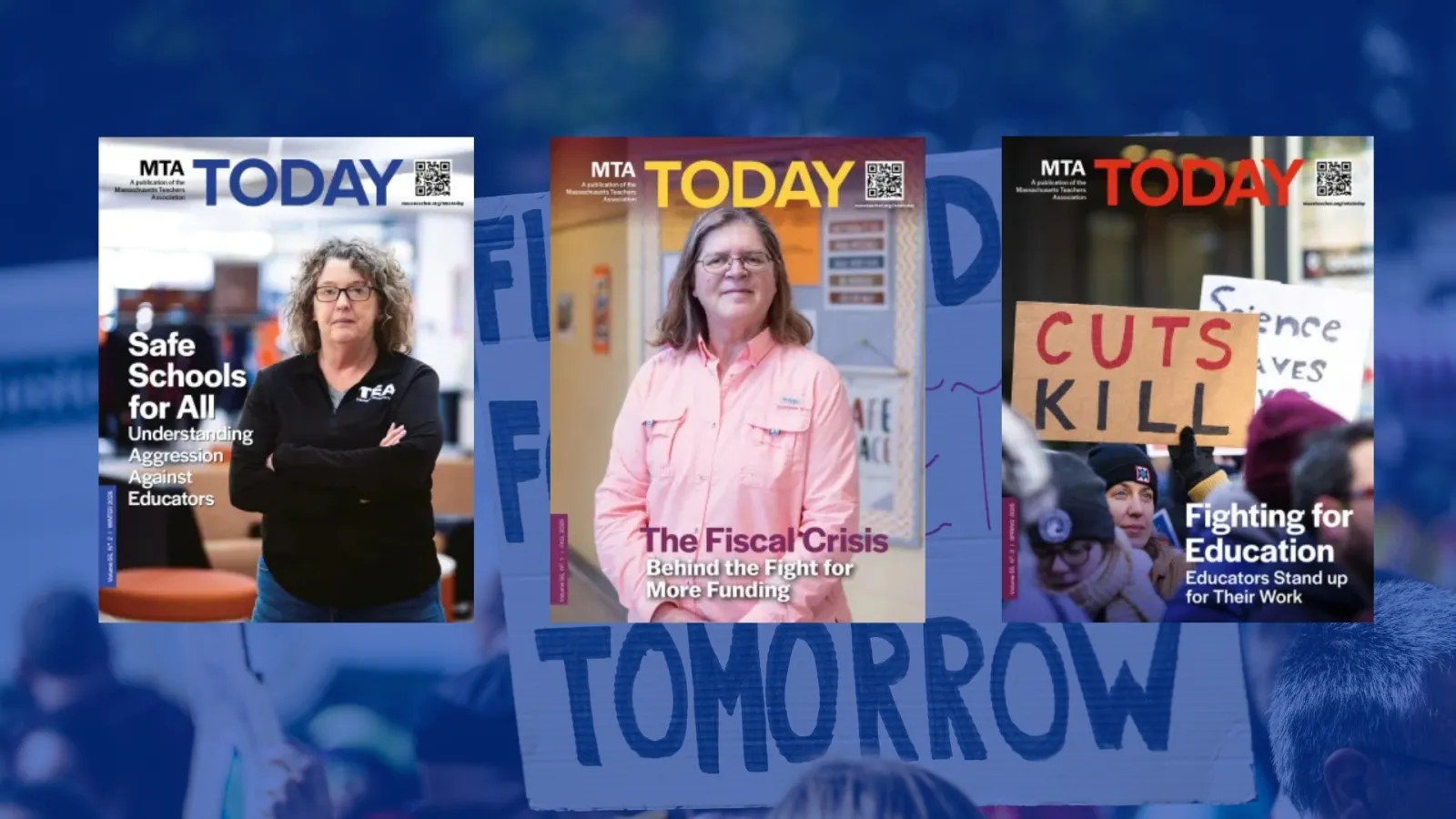 Past issues of MTA Today, the voice of the Massachusetts Teachers Association.