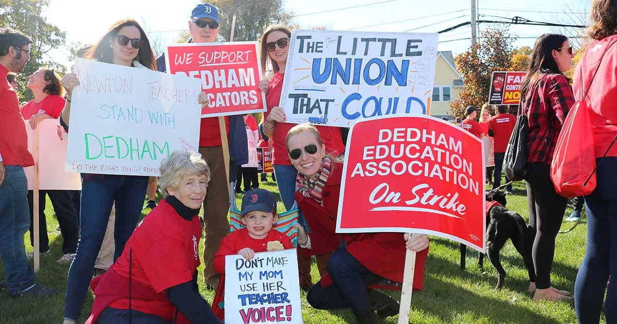 Public education supporters of all ages turned out to support the union's fight for a fair contract.