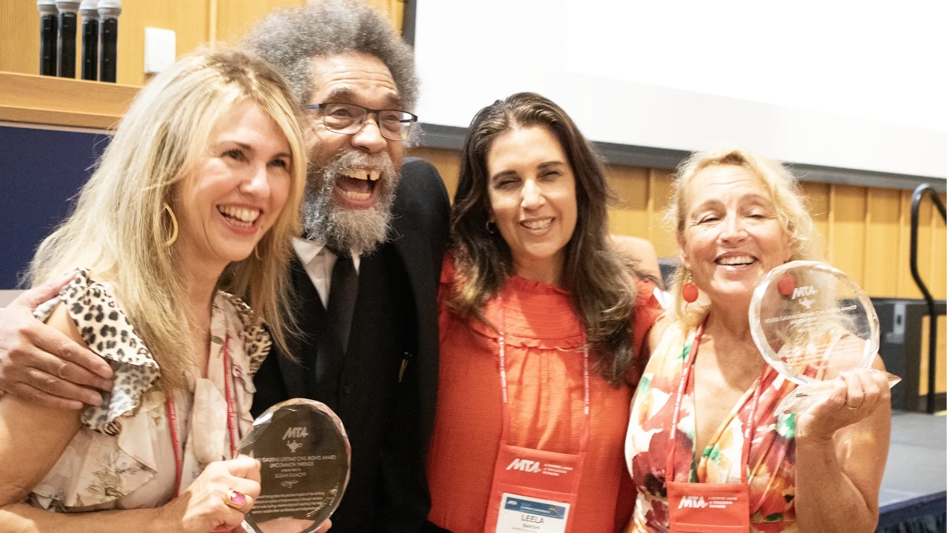 Photo of a group of recipient of the Human and Civil Rights Award