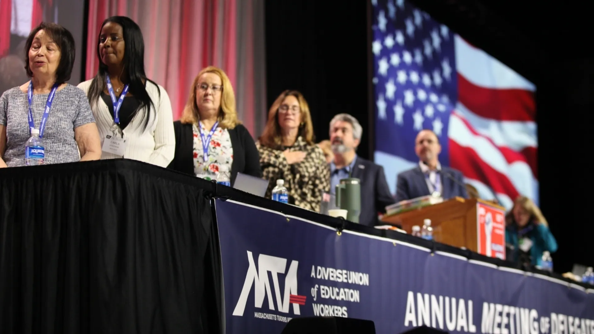 MTA leadership and staff at the Annual Meeting of Delegates.