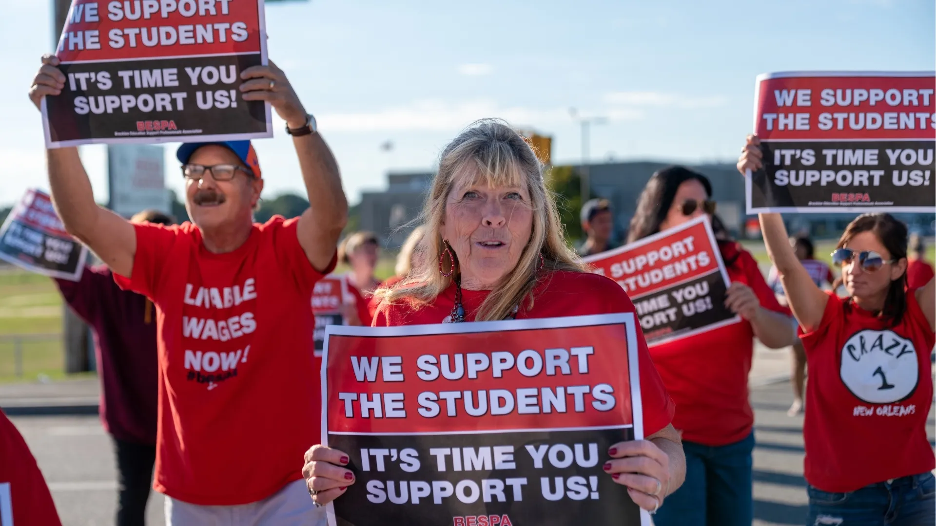 Deb Mccarthy with a group of BESPA members