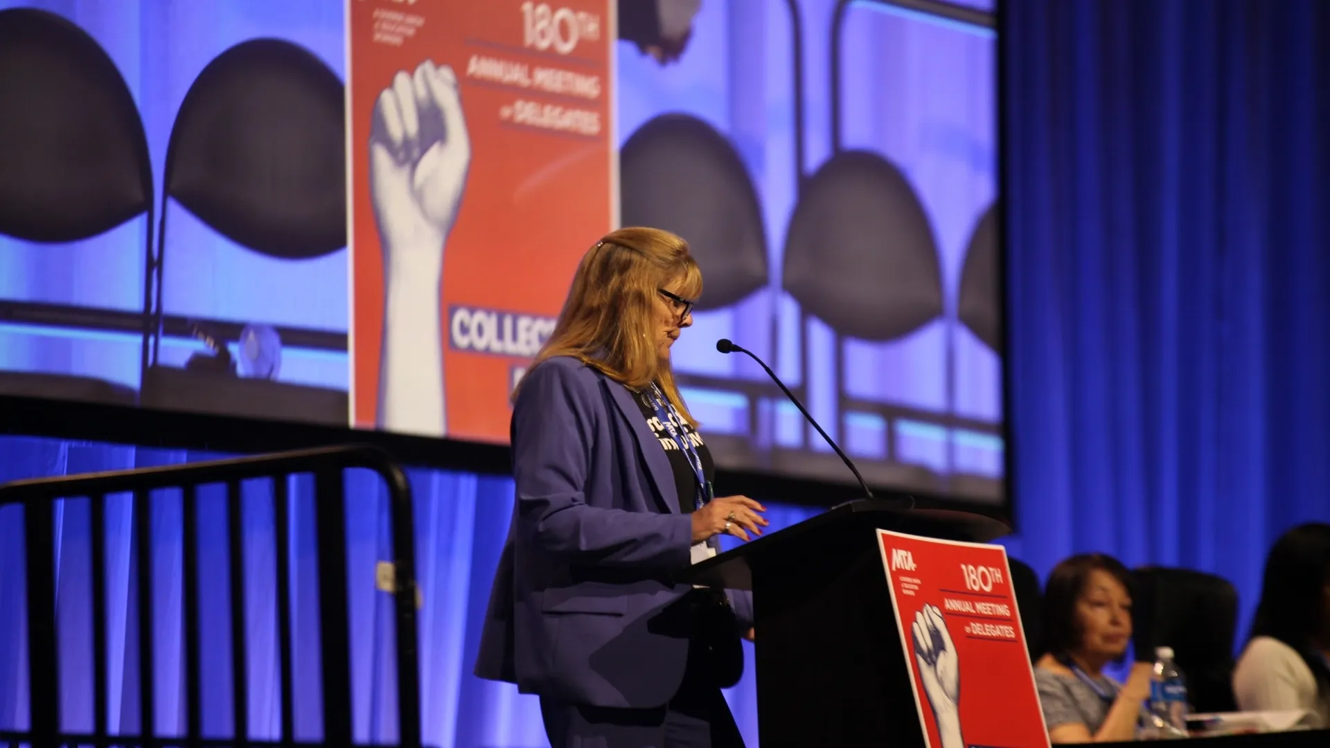 Vice President Deb McCarthy at the Annual Meeting of Delegates