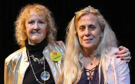 Andover Education Association President Kerry Costello, left, presented the 2018 ESP of the Year award to Kathleen Meltsakos.