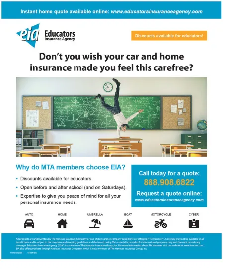 educators insurance agency advertisement