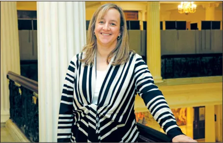 Karen McCrillis, who has been named the 2020 Counselor of the Year by the Massachusetts School Counselors Association, was honored by her colleagues during the organization’s annual advocacy and leadership day at the State House on Feb. 4.