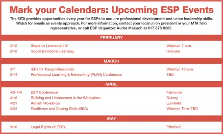 upcoming esp events