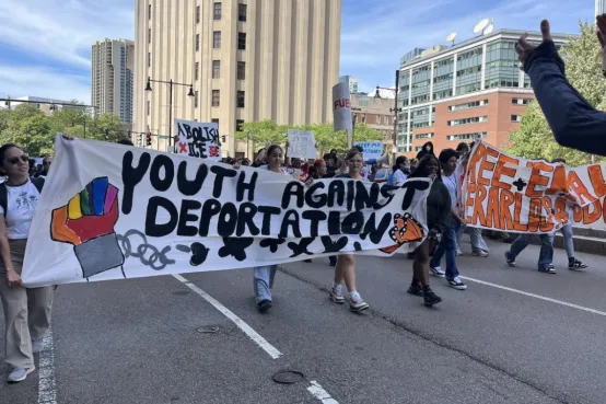 Youth Against deportation rally